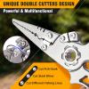 Hikolit Titanium Fishing Pliers Saltwater, Corrosion Resistant Fishing Pliers Hook Remover with Double Tungsten Cutters, Fishing Gear as Split Rings Pliers, Fishing Gifts for Men view 2