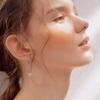 HUKKUN Sterling Silver Paper Crane Earrings, Tassel Threader Earring for Women, Good Luck Gift for Women Girls view 2