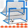 Kids Soccer Goals for Backyard Set - 2 of 4' x 3' Portable Soccer Goal Training Equipment, Pop Up Toddler Soccer Net with Soccer Ball, Soccer Set for Kids and Youth Games, Sports view 1