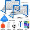 Kids Soccer Goals for Backyard Set - 2 of 4' x 3' Portable Soccer Goal Training Equipment, Pop Up Toddler Soccer Net with Soccer Ball, Soccer Set for Kids and Youth Games, Sports view 2