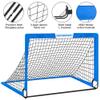 Kids Soccer Goals for Backyard Set - 2 of 4' x 3' Portable Soccer Goal Training Equipment, Pop Up Toddler Soccer Net with Soccer Ball, Soccer Set for Kids and Youth Games, Sports view 3