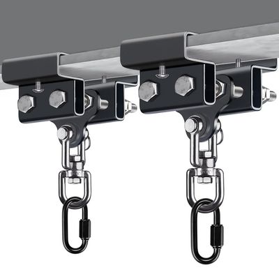 BeneLabel Heavy Bag Hanger for Beam, Boxing Bag Hanger, Heavy Bag Mount, Punching Bag Mount with Carabiner and 360Swivel, Boxing Bag Bracket for Home Gym, 900LB Capacity, 2 Pack