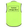 TopTie Custom Child Advertising Vests with Zipper Printed Embroidered Volunteer Vests No Pockets for Kids-Fluorescent Green-M view 3