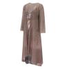 2 Pieces Mother of The Bride Dresses for Wedding with Jacket Knee Length Lace Applique Wedding Guest (Y1-Brown, S) view 3