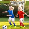 Zando Soccer Socks Youth Baseball Cotton Knee High Sport Kids Football Athletic Socks Girls Outdoor Sport Tube Uniform for Boys Girls Blue White/Black White 3-6 Years view 2