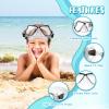 CTSAYTL Snorkeling Gear for Kids Ages 3-14, 4 in 1 Mask Fins Snorkel Set with Panoramic View Anti Fog Mask, Dry Top Snorkel, Trek Fins and Travel Bag, Kids Snorkel Set for Snorkeling Swimming view 3