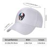 WETEYAFU Dominican Republic Flag and Skull Hat Unisex Baseball Cap Trucker Hat Adjustable White view 2