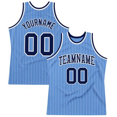 Custom Basketball Jersey for Men Women Kids, Personalized Stitched Printed Team Name Number Logo, Light Blue Navy White Sports Shirt