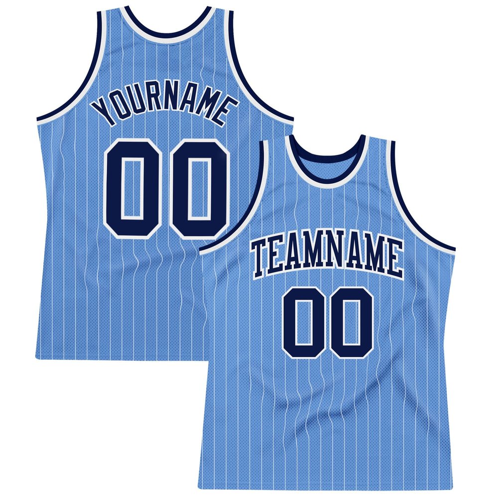 Custom Basketball Jersey for Men Women Kids, Personalized Stitched Printed Team Name Number Logo, Light Blue Navy White Sports Shirt