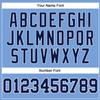 Custom Basketball Jersey for Men Women Kids, Personalized Stitched Printed Team Name Number Logo, Light Blue Navy White Sports Shirt view 4