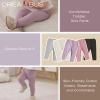 DREAM BUS 5 Pack Toddler Girl Pants Baby Girl Solid Ribbed Pants Toddler Girls Bottoms Leggings Newborn Cotton Jogger view 4