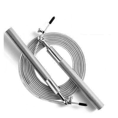 NATTCO Fitness Jump Rope Professional Speed Bearing Skipping for Fitness Workout Training Equipement Boxing Home Exercise Adjustable (Color : Silver, Size : 1)