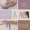 DREAM BUS 5 Pack Toddler Girl Pants Baby Girl Solid Ribbed Pants Toddler Girls Bottoms Leggings Newborn Cotton Jogger view 4
