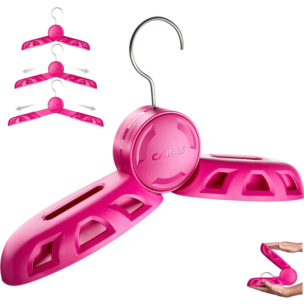 CAPAS Adjustable Foldable Travel Wetsuit Hanger for Adults and Kids, Heavy Duty Hanger for Surfing Scuba Diving BCD Suits