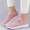Ladmiple White Sneakers For Women Slip On Wide Width Women's Running Shoes Fashion Tennis Sport Gym Jogging Walking Fitness Sneakers Non Slip Comfortable Slip On Athletic Shoes view 2