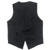 KKmeter Men's Sparkling Sequin Vest V-Neck Slim Fit Waistcoat for Dancing Christmas Party Wedding Prom Events (US, Alpha, Large, Regular, Regular, Gold) view 4