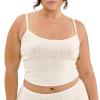Mxiqqpltky Womens Pajamas Shorts Set Y2K Floral Print Cami Crop Top and Bodycon Shorts Sexy Two Piece Outfits Loungewear(H-White,Large) view 4