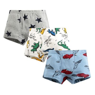 Boxer Boys' Briefs Toddler Baby Boys Underwear Cute Print Briefs Shorts Pants Cotton Underwear Trunks (Grey, 2-3 Years)
