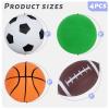 3 otters 4-Pack Sports Balls for Toddlers & Kids, Playground Balls with Pump, 5-Inch Soccer Ball, Basketball, Kickballs, Stockings for Grandkids, Toys for 2+ Boy Indoor/Outdoor Play view 2