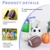 3 otters 4-Pack Sports Balls for Toddlers & Kids, Playground Balls with Pump, 5-Inch Soccer Ball, Basketball, Kickballs, Stockings for Grandkids, Toys for 2+ Boy Indoor/Outdoor Play view 3