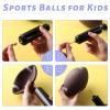 3 otters 4-Pack Sports Balls for Toddlers & Kids, Playground Balls with Pump, 5-Inch Soccer Ball, Basketball, Kickballs, Stockings for Grandkids, Toys for 2+ Boy Indoor/Outdoor Play view 4