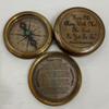Antique Brass Pocket Compass Gifts Grow Old Along with me Engraved Compass for Graduation Boating Compass Wedding Gift view 3