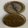 Antique Brass Pocket Compass Gifts Grow Old Along with me Engraved Compass for Graduation Boating Compass Wedding Gift view 4
