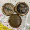 Brass Compass Engraved IT Always Seems JAPSSIBLE Until It's Done Compass Gift for Men & Women Baptism Confirmation Communion Compass for Boys Graduation Gift view 1