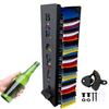 4" 4" 16" Can Cooler Holder with Bottle Opener, Beer Can Sleeves Storage Organizer and Dispenser for Home Family Bar, Metal (BAR) view 1