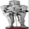 Medieval Gothic Suit of Armor Knight Halloween Costume Silver view 1