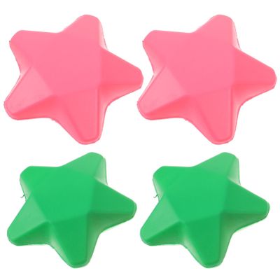 BESPORTBLE Finger Exercise Ball Hand Grip Strength Trainer, 4pcs Star Shaped Hand Grip Ball Finger Resistance Exercise Squeezer for Adults Hand Workout