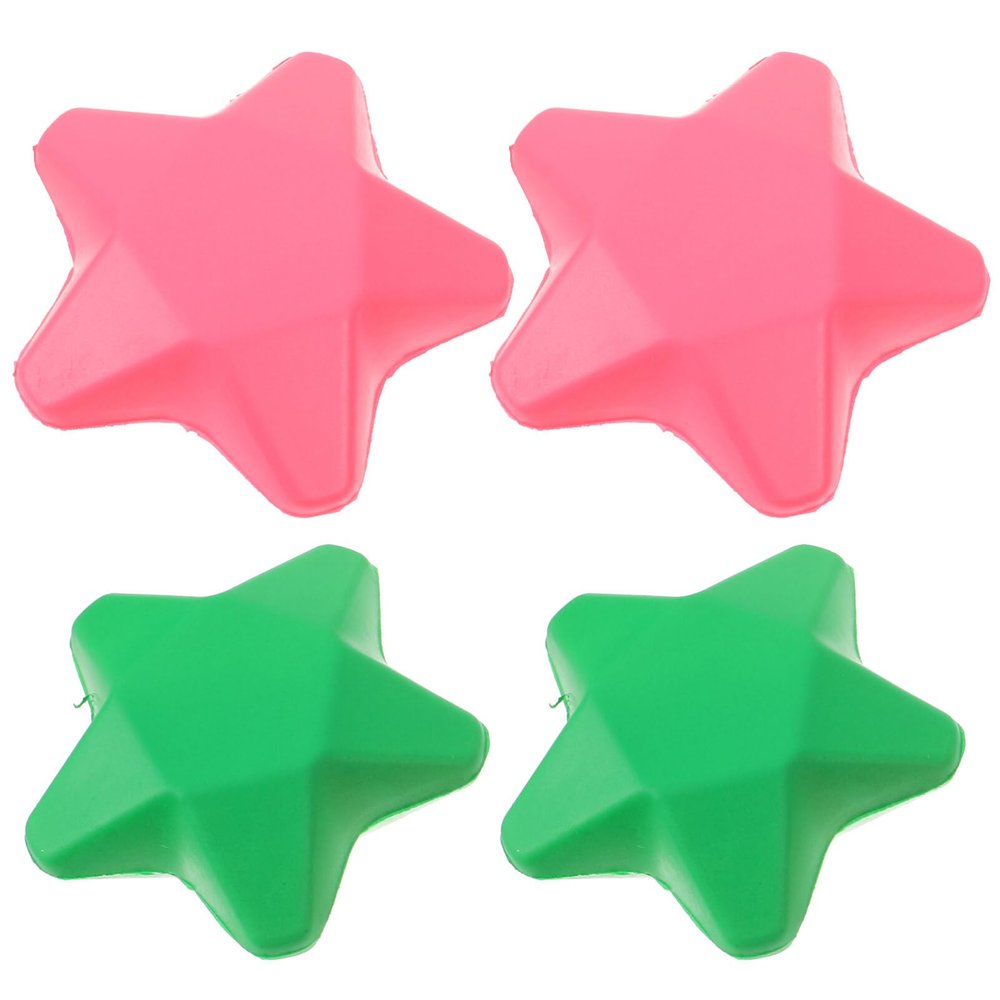 BESPORTBLE Finger Exercise Ball Hand Grip Strength Trainer, 4pcs Star Shaped Hand Grip Ball Finger Resistance Exercise Squeezer for Adults Hand Workout