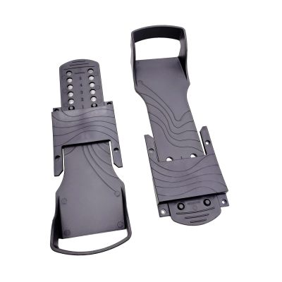 NineFit Basics Rowing Machine Pedals, Replacement Foot Pedals Fitness Equipment Accessories for Workout, Black, 35cmx10cm