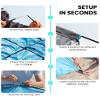 OutdoorMaster Beach Tent Sun Shelter with 2 Ventilated Doors, UPF50+ Easy Setup Beach Tent Canopy for 3 Person, Lightweight & Portable Family Beach Umbrellas for Sand with Carrying Bag - Blue view 4