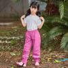 Toddler Rain Pants Kids' Waterproo Rain Pants Lightweight Reflective Rain Wear for Boys Girls (Hot Pink, 7-8 Years) view 3