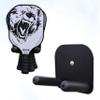 4D Pickleball Paddle Rack  Holds Four Pickleball Paddles (4-Deep)  Track Players Next-Up on Courts  Heavy-Duty 1/8 Steel with No-Slip Grip Rests and Black Weather-Proof Powder Coating view 1