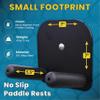 4D Pickleball Paddle Rack  Holds Four Pickleball Paddles (4-Deep)  Track Players Next-Up on Courts  Heavy-Duty 1/8 Steel with No-Slip Grip Rests and Black Weather-Proof Powder Coating view 4