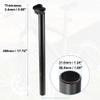 X AUTOHAUX 31.6x450mm Bike Seat Post Aluminum Alloy Bicycle Seatpost Mountain Bike Saddle Pole Road Bike Seat Tube Mount Black view 3