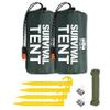 Emergency Tent, 2 Person Survival Shelter, Thermal Mylar, Waterproof, Outdoor Camping Gear and Equipment, Survival Kits, Compact Bivvy Tarp, Includes Paracord and Accessories. view 1