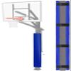 6FT Tall Basketball Pole Pad, 6x6 Square Adjustable Height Basketball Hoop Pole Pad Blue view 1