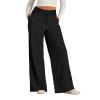 Baggy Wide Leg Patns Woman Trendy High Waisted Joggers with Pockets Lightweight Cozy Drawstring Sweat Pants Casual Hiking Pants Lounge Pants 2024 Summer Beach Pants Jogger Sweatpants Athletic Pants view 1