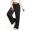 Baggy Wide Leg Patns Woman Trendy High Waisted Joggers with Pockets Lightweight Cozy Drawstring Sweat Pants Casual Hiking Pants Lounge Pants 2024 Summer Beach Pants Jogger Sweatpants Athletic Pants view 2