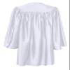 GradPlaza Shiny Choir Robe Kindergarten Preschool Graduation Gown Shiny Graduation Gown for Kids White Size 36 view 2
