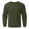xoxingysm Mens Fuzzy Sherpa Sweatshirt Long Sleeve Crew Neck Flannel Warm Winter Solid Fashion Jogging Pullover Outwear view 2
