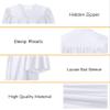 GradPlaza Shiny Choir Gown Kindergarten Preschool Graduation Gown Shiny White Size 33 view 3