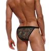 Low Rise Bathing Suits for Men Elastic Drawstring Bikini Swimwear Quick Dry Beach Swimsuit Contour Pouch Water Sports Briefs Training Surfing Wear view 2