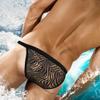 Low Rise Bathing Suits for Men Elastic Drawstring Bikini Swimwear Quick Dry Beach Swimsuit Contour Pouch Water Sports Briefs Training Surfing Wear view 3