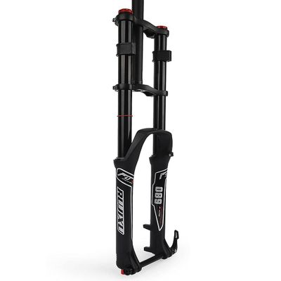 Mountainbike Fork 26 27.5 29 Inch DH Bike Suspension Fork MTB Disc Brake Bicycle Thru Axle 15mm Air Downhill Fork Travel 135mm Straight 1-1/8" Rebound Adjust 2500g ( Color : Black , Size : 27.5inch )