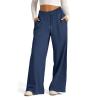 Women's Baggy Sweatpants: High Waisted Wide Leg Joggers with Pockets, Cozy Lightweight Drawstring Lounge Pants for Casual Hiking, Summer Beach & Athletic Activities view 3