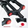 26 27.5 29 Inch Mountain Bike Suspension Forks MTB Air Fork 130mm Travel Double Shoulder Manual Lockout Rebound Adjustment 28.6mm Straight Front Fork Magnesium Aluminum Alloy XC AM ( Color : Black , S view 3